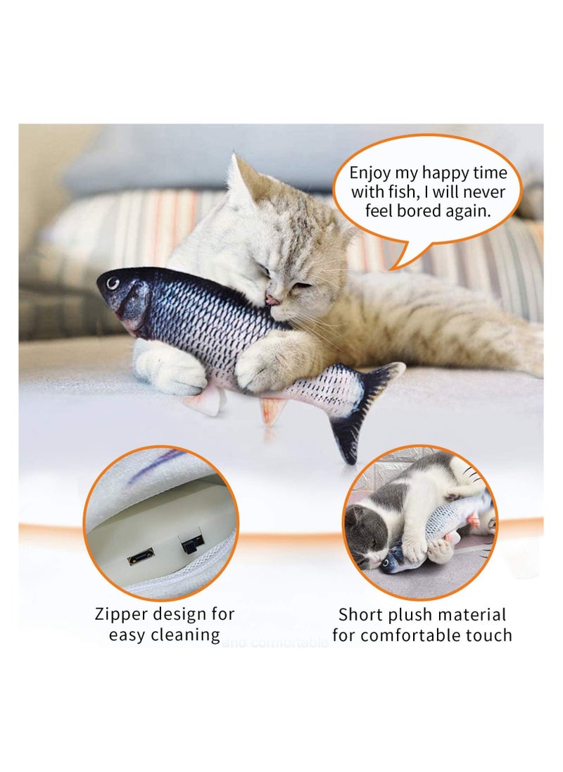 Generic - Cat Moving Fish Toy, Realistic Floating Fish, Wobbly Cat Toys, Interactive Plush Cat Toy, Fun Cat Exercise Toy, Interactive Moving Fish Toy for Cats - Image 1