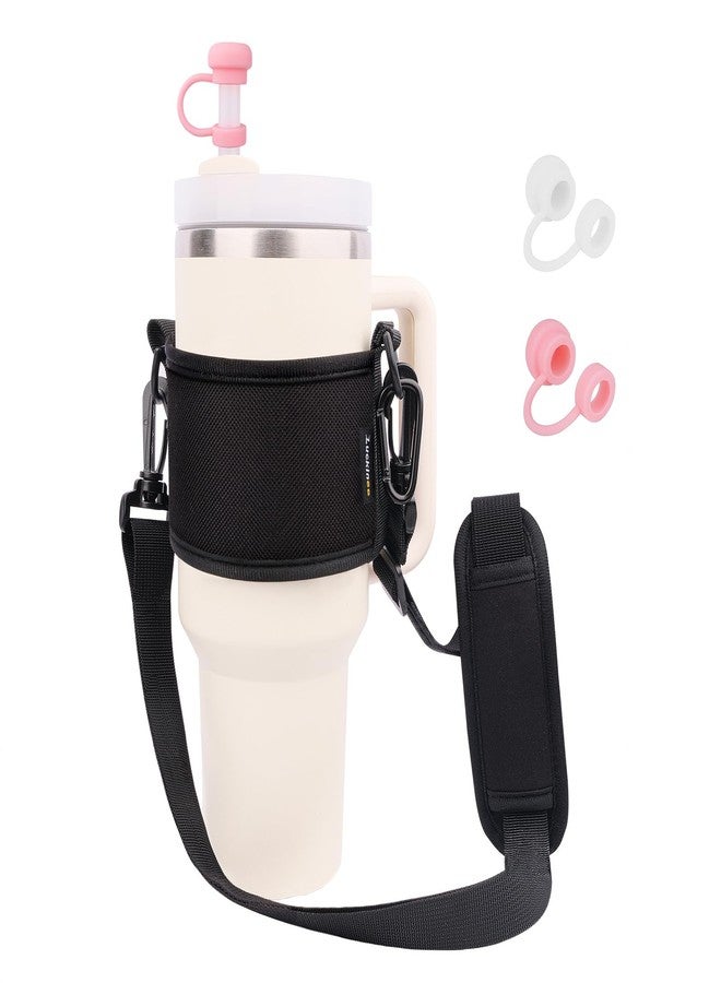 Luckinee Water Bottle Carrier Holder with Shoulder Strap Water Bottle Handle Strap Sling for Stanley 30&40oz Tumblers Stanley Cup Accessories - Image 1