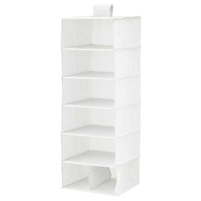 ESTABLISHER STUK Storage with 7 compartments WhiteGrey 30x30x90 cm 11 x11 x35 - Image 1