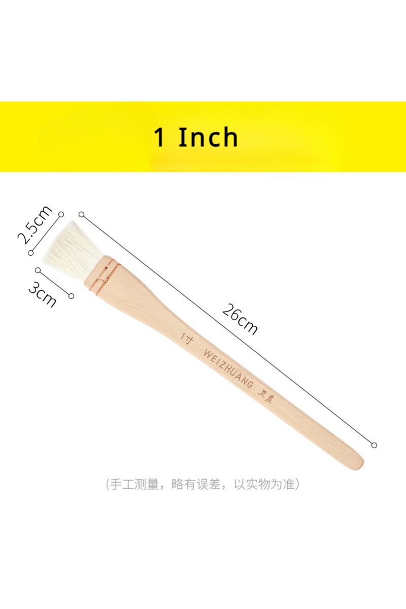 إيروريكس فرشاة طلاء مسطحة بمقبض طويل، مقاس 1 بوصة، قطعة واحدة، فرشاة فنية كبيرة الحجم (1-4 بوصة) للرسم الزيتي