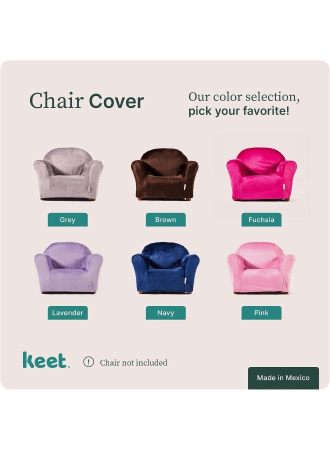 Keet Roundy Chair Slipcover for Kids Chairs Soft Minky Polyester Replacement Cover Fits Keet Roundy Rocking Chairs Durable Machine Washable Easy to Install Ideal for Ages 25 Playroom Bedroom - Image 3