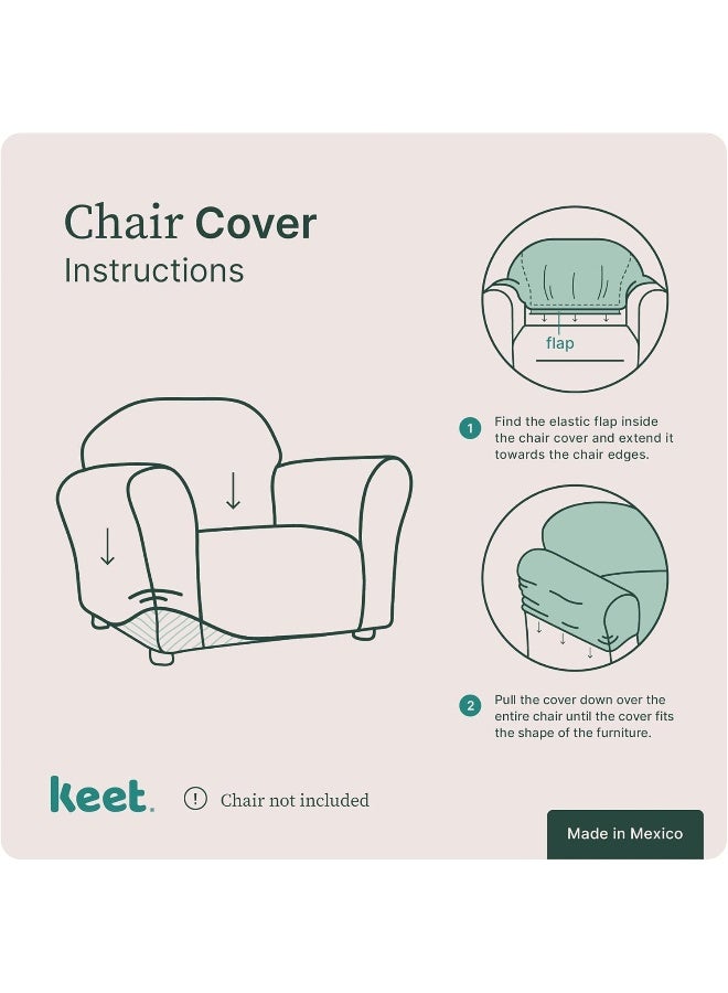 Keet Roundy Chair Slipcover for Kids Chairs Soft Minky Polyester Replacement Cover Fits Keet Roundy Rocking Chairs Durable Machine Washable Easy to Install Ideal for Ages 25 Playroom Bedroom - Image 2