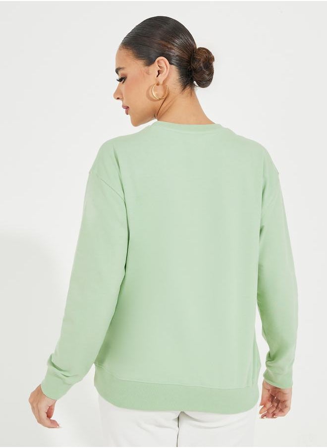 Styli - Regular Fit Solid Sweatshirt - Image 1