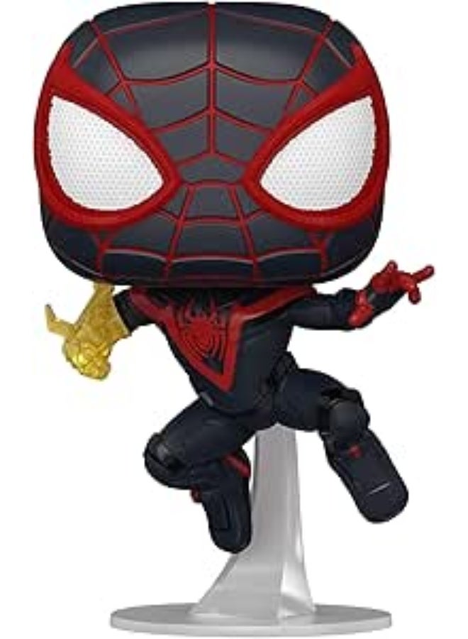 Funko Funko POP! Marvel Spider-Man: Miles Morales (Classic Suit) Bobble Head Vinyl Figure  - Image 2