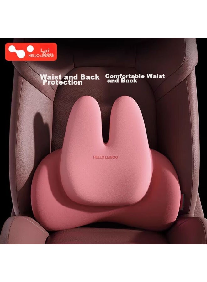 helloleiboo oleiboo Office Lumbar Support, Driver's Seat Back Cushion, Car Waist Support, Female Driver-specific, Driving Back Support, Back Protection Device - Image 3