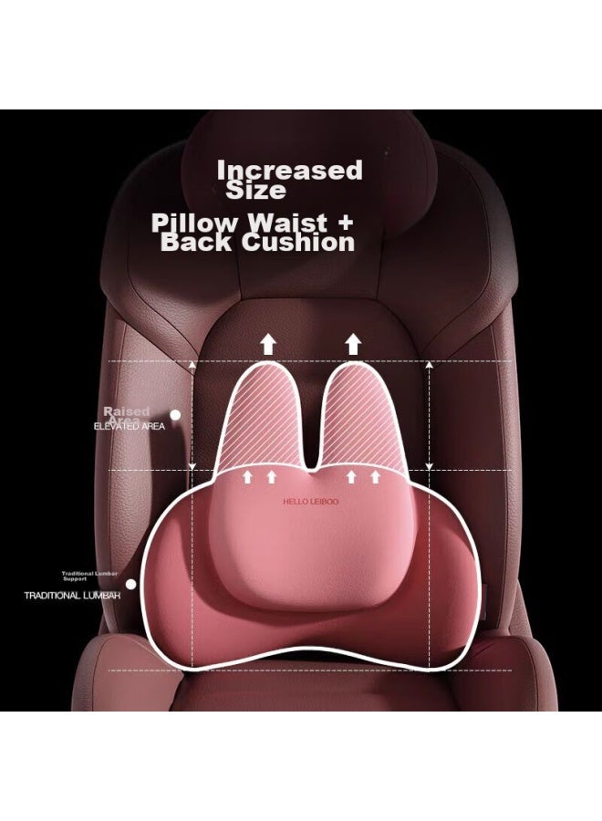 helloleiboo oleiboo Office Lumbar Support, Driver's Seat Back Cushion, Car Waist Support, Female Driver-specific, Driving Back Support, Back Protection Device - Image 5