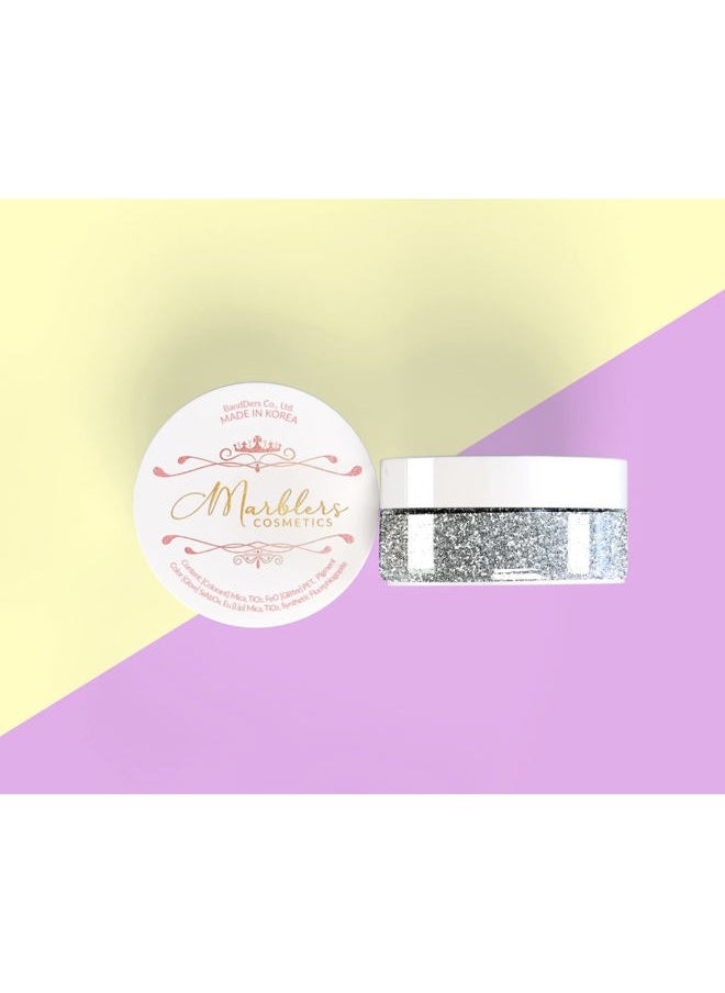 MARBLERS - Holographic Face & Body Glitter [Rainbow Sky] 0.18oz (5g) | Chunky | Chopped | Flake | Non-Toxic | Vegan | Cruelty-Free | Festival, Rave & Party Makeup | Eye, Hair, Nail Polish, Eyeshadow - Image 1