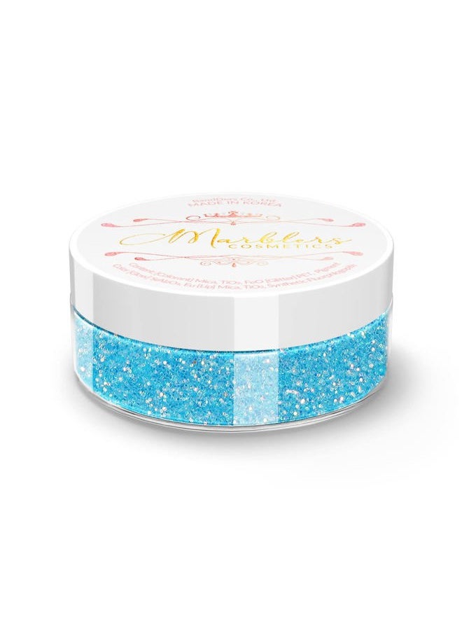 MARBLERS - Holographic Face & Body Glitter [Rainbow Sky] 0.18oz (5g) | Chunky | Chopped | Flake | Non-Toxic | Vegan | Cruelty-Free | Festival, Rave & Party Makeup | Eye, Hair, Nail Polish, Eyeshadow - Image 1