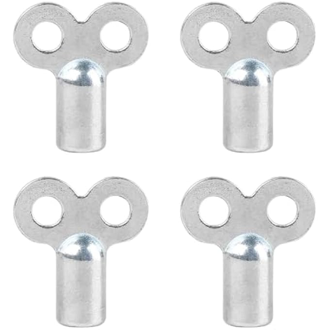 4 X RADIATOR BLEED KEYS FOR BLEEDING  ROBUST METAL  SUITABLE FOR ALL HEATERS - Image 1
