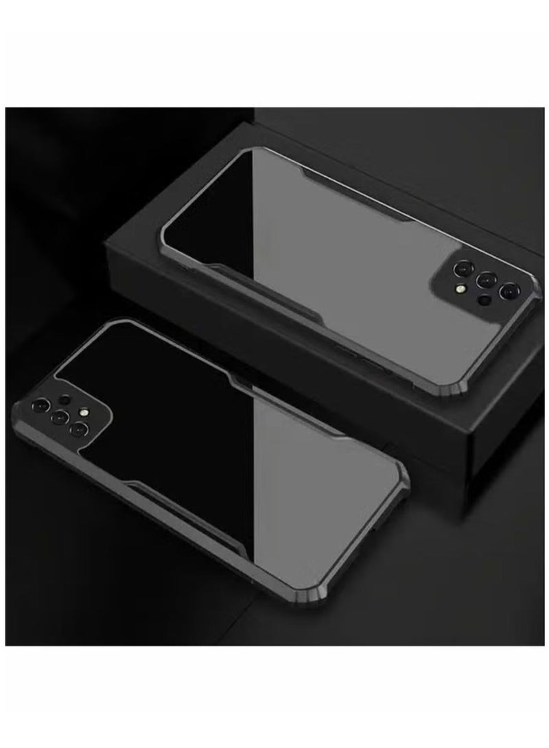 Xundo Clear Case for Samsung Galaxy A51 | Premium Rugged | Durable Shock-absorbing Frame | Black Border | Thermoplastic Polyurethane | Airbag Anti-drop Protection - Clear - Image 3