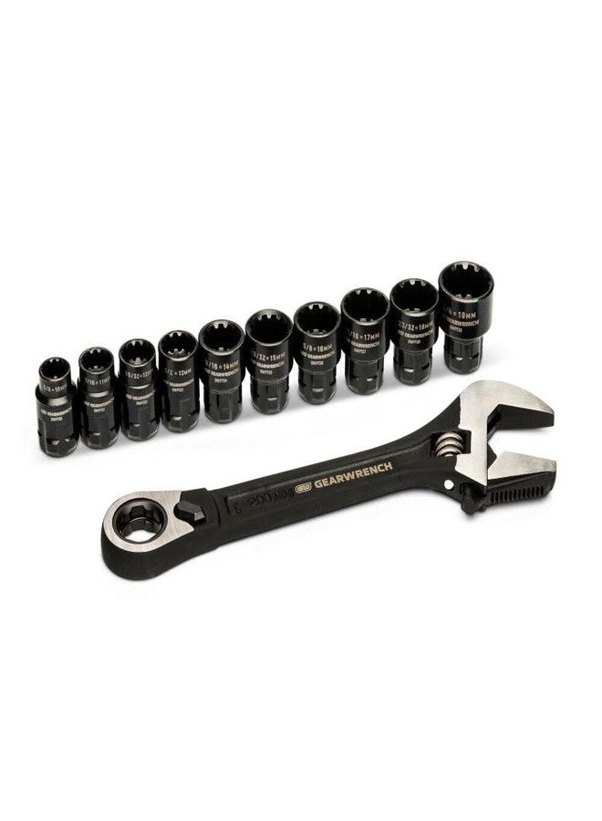 جير رينش مجموعة مفاتيح ربط GEARWRENCH قابلة للتعديل، ١١ قطعة | GWPTAW8 - Image 1