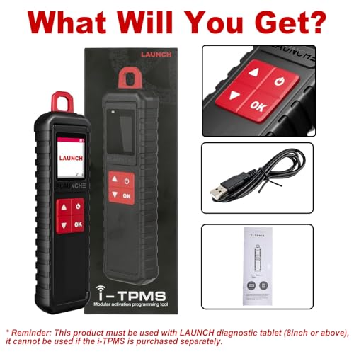 LAUNCH X431 i-TPMS(Upgrade of TS Gun) TPMS Tire Pressure Detector, Activate/Relearn,TPMS Diagnostic Tool Work with CRP919E/X431 V/X431 PRO3S+/X431 PRO Elite/X431 PRO TT/X431 PAD V - Image 2