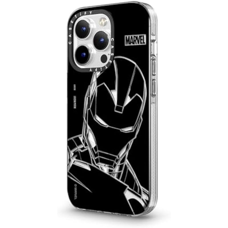 Casetify Clear iPhone 14 Pro Case 【Iron Man Co-Lab/Not Yellowing / 6.6ft Drop Protection/Compatible with Magsafe】 - Iron Man - Black - Clear - Image 5