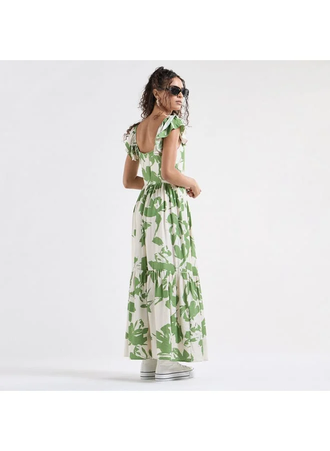 Splash FAV Floral Tiered Maxi Dress