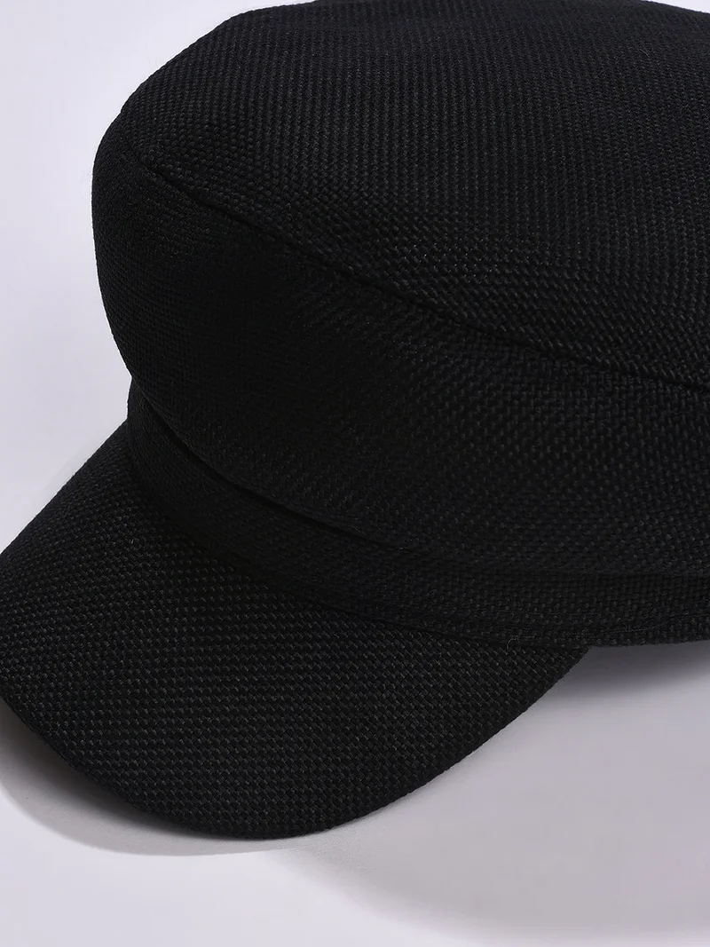 Haute Sauce Black Solid Bakerboy Hat