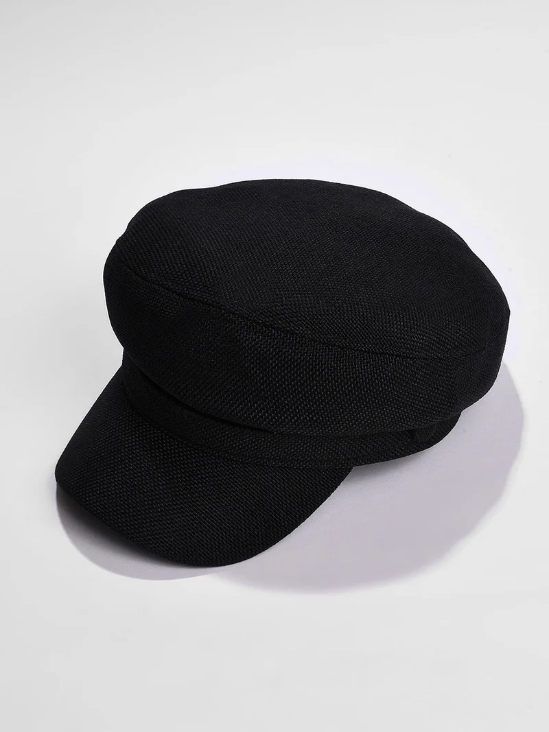 Haute Sauce Black Solid Bakerboy Hat
