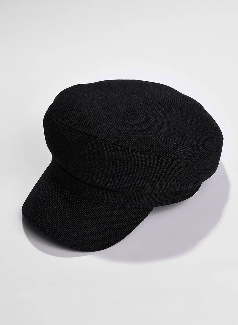 Haute Sauce Black Solid Bakerboy Hat