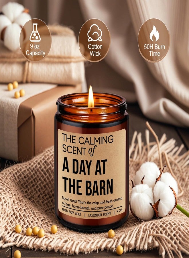 LEADO Scented Candle, Horse Lover Gifts for Women, Men - Equestrian Gifts for Barn Friend, Girl, Daughter, Mom, Dad - Cool Fathers Day, Birthday Presents for Horse Lover, Owner, Rider, Equestrian - Image 3