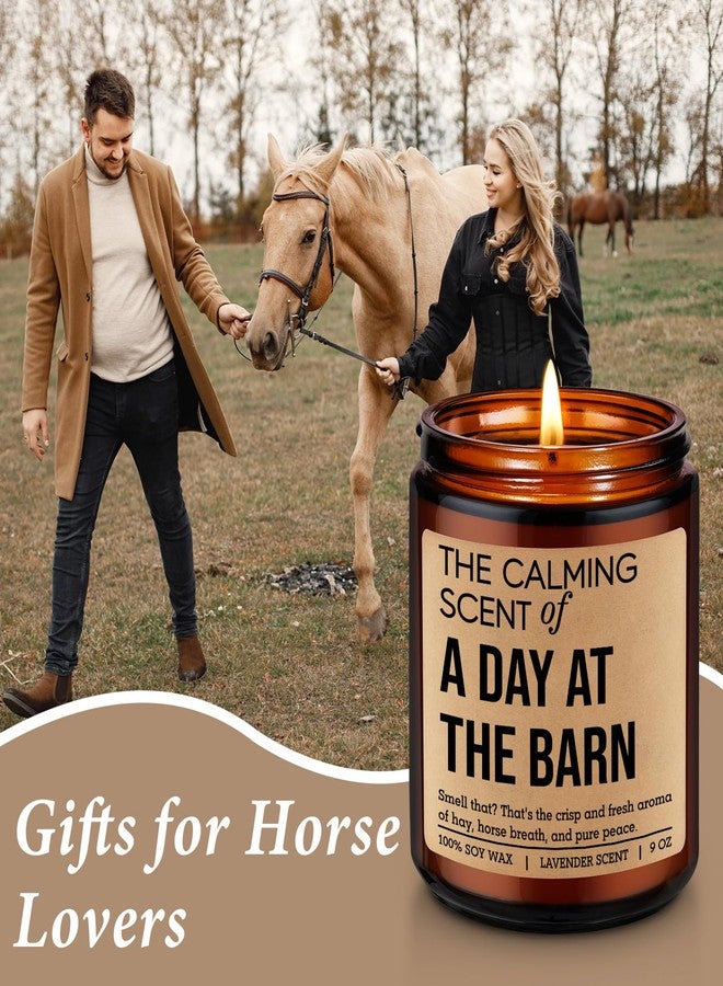 LEADO Scented Candle, Horse Lover Gifts for Women, Men - Equestrian Gifts for Barn Friend, Girl, Daughter, Mom, Dad - Cool Fathers Day, Birthday Presents for Horse Lover, Owner, Rider, Equestrian - Image 5