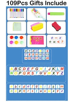 LIMOS Adjustable Double Sided Drawing Board with Paper Roll, Whiteboard & Chalkboard(F15-133CM)  - Image 4