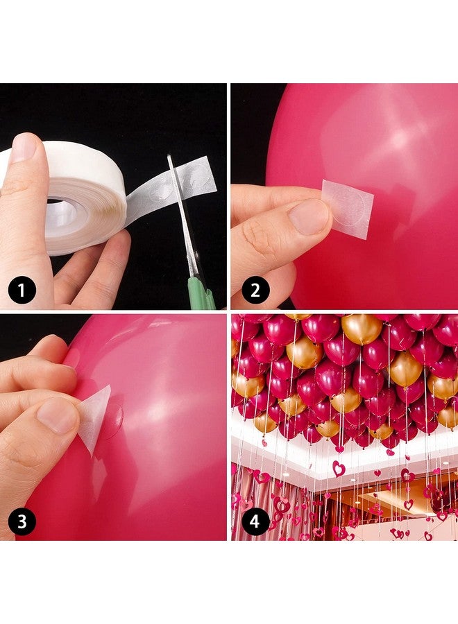 TOYXE 1000 Pcs Glue Point Clear Balloon Glue Removable Adhesive Dots Double Sided Dots Of Glue Tape For Balloons Party Or Wedding Decoration, 16 Cm - Image 5