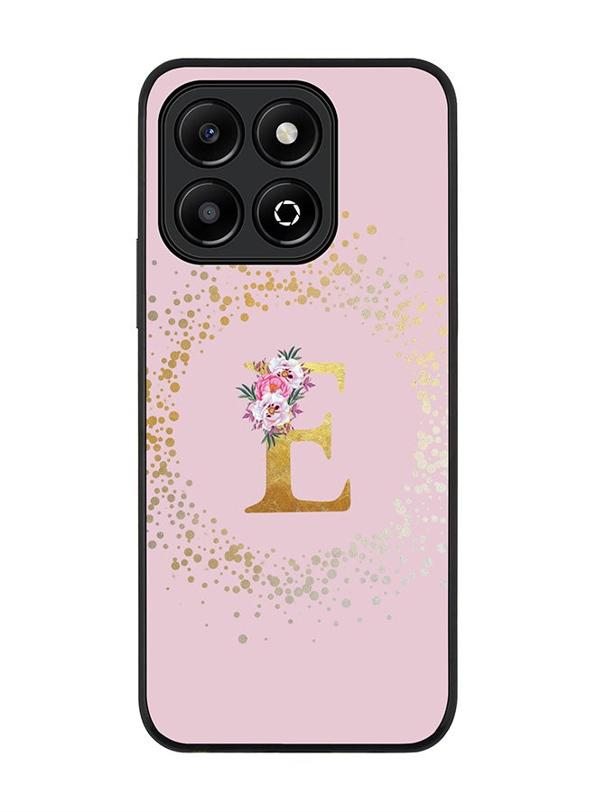 Stylizedd For Honor X6B Case,Slim fit Camera Protection, Shockproof Thin Phone cover - Custom Monogram Floral - E (Pink ) - Image 1