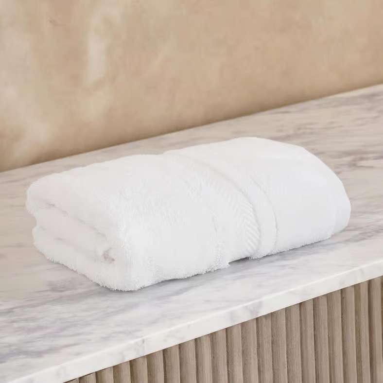Pan Home Luxury Cotton Hand Towel 50x90cm - White - Image 4
