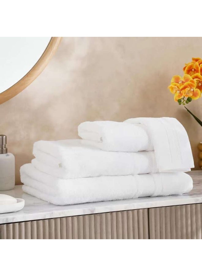 Pan Home Luxury Cotton Hand Towel 50x90cm - White - Image 3