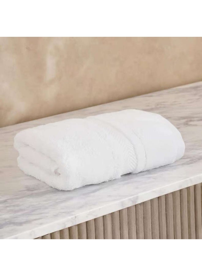 Pan Home Luxury Cotton Hand Towel 50x90cm - White - Image 1