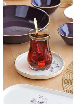 Glore طقم فطور سيراميك مزخرف بالذهب لعدد 41 قطعة لـ 6 أشخاص  - Image 5