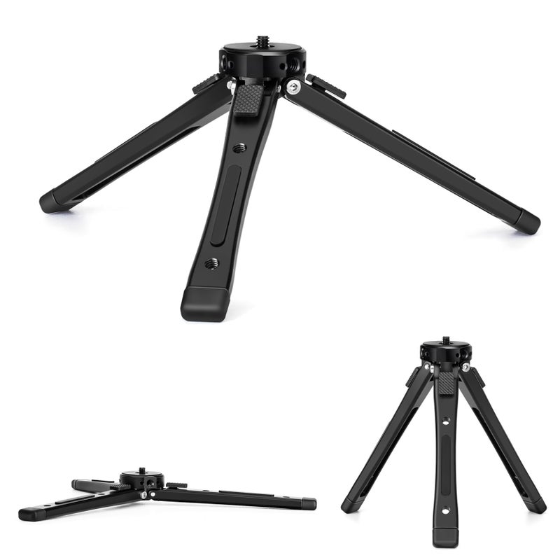 Zeadio Heavy Duty Metal Camera Tripod Stand - Universal Small Table Tripod for Camera, Gimbal, Action Cam, Camcorder, Microphone, LED Light, etc(40kg/88lb Load) - Image 1