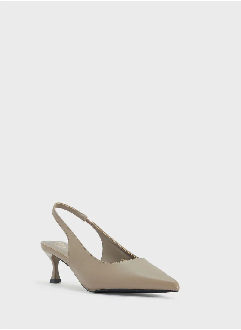 ايلا Low Heel Sling Back Pump