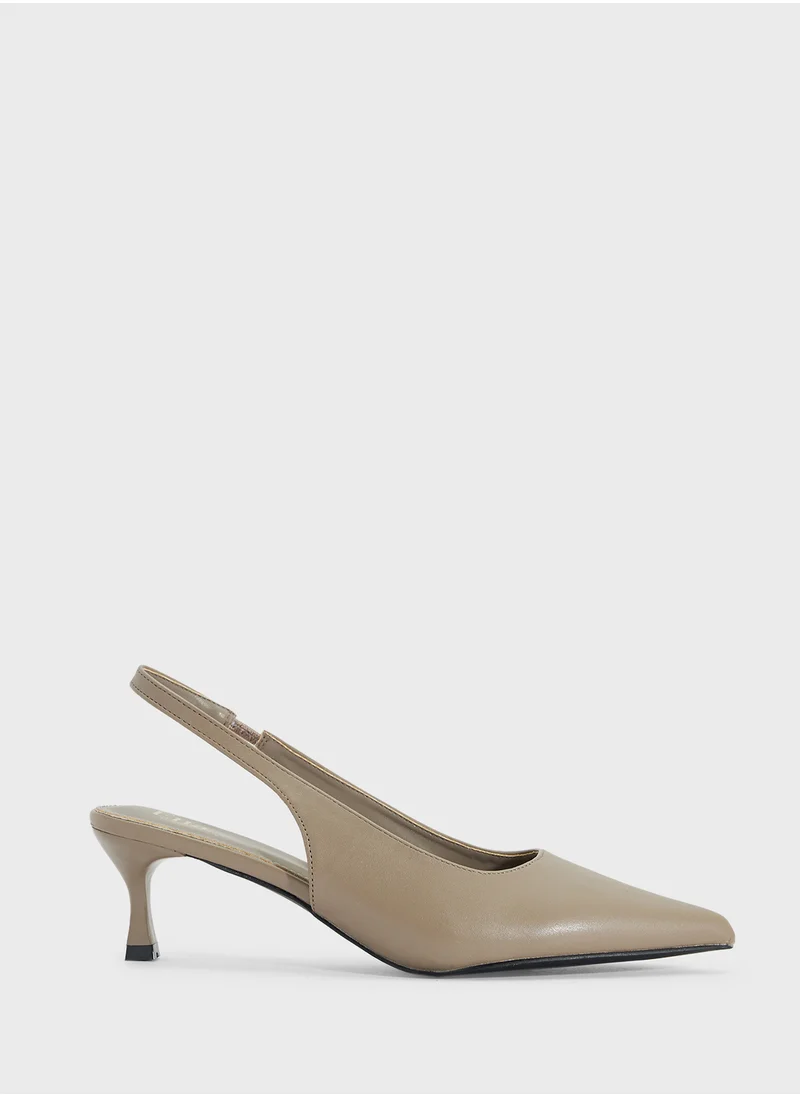 ايلا Low Heel Sling Back Pump