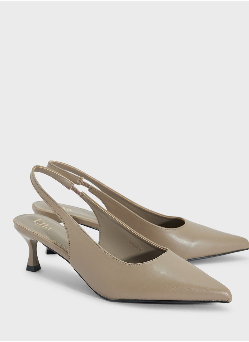 ELLA Low Heel Sling Back Pump  - Image 4