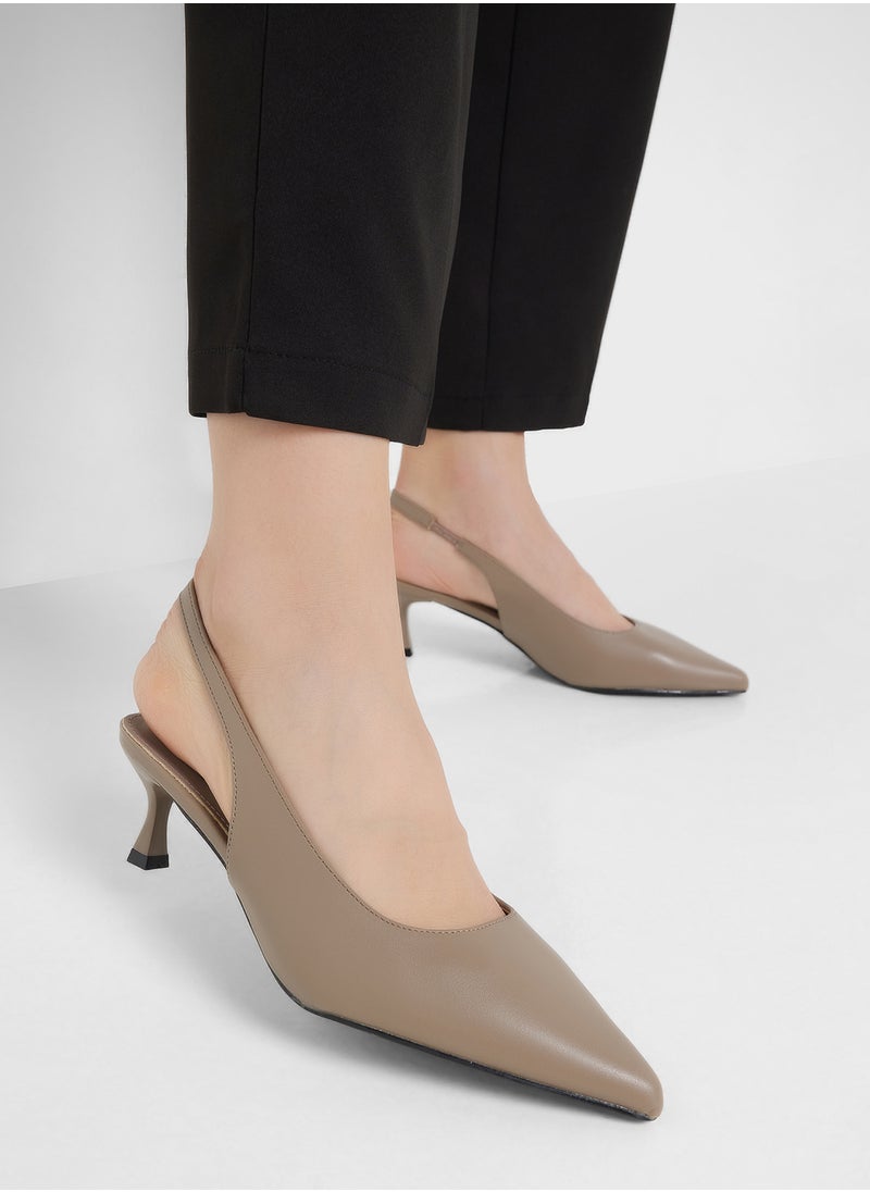 ELLA Low Heel Sling Back Pump  - Image 5