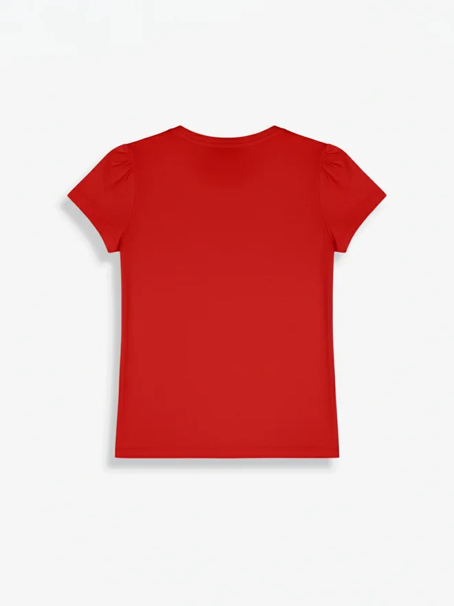 Tom And Jerry Tom and Jerry Kids Red Cotton Tom and Jerry Graphic T-Shirt