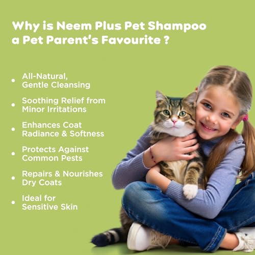 Pil Neem Plus Herbal Pet Shampoo 1000ml | Puppy Safe | Anti-Fungal, Anti-Ticks and Fleas, Antibacterial, Antiseptic & pH Balanced Dog Shampoo | Regular use Coat Cleansing Shampoo for Pets - Image 4