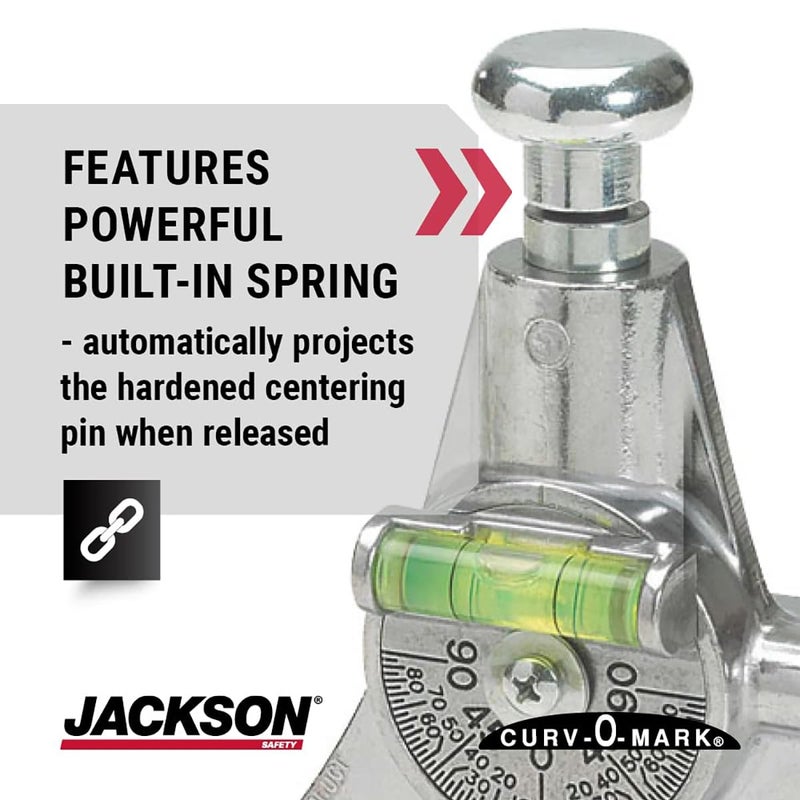 Jackson Safety أداة تحديد مركز الأنابيب - رأس Y قياسي 8 بوصة يقيس الأنابيب 1 بوصة وما فوق - كيرف-أو-مارك جامبو 7 - Image 5