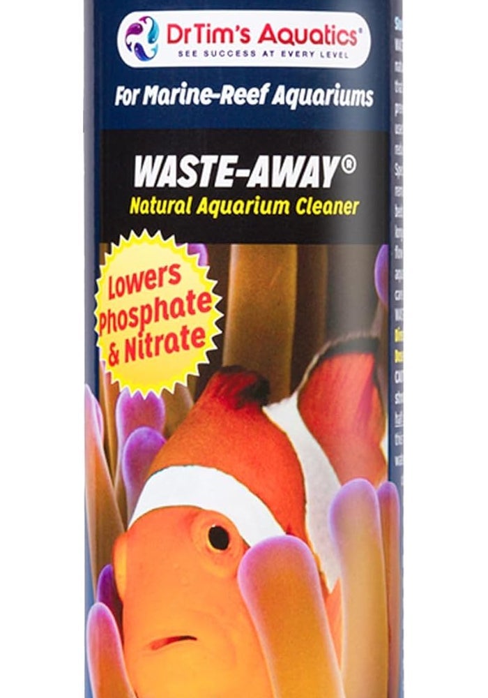 DrTim's Aquatics Waste-Away Natural Aquarium Cleaner for Marine-Reef Aquariums - 16 oz - Image 1