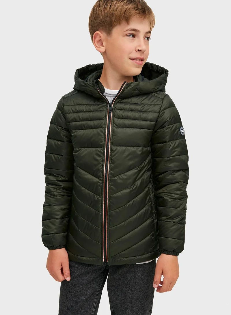 Jack & Jones Junior Youth Zippered Puffer Jacket