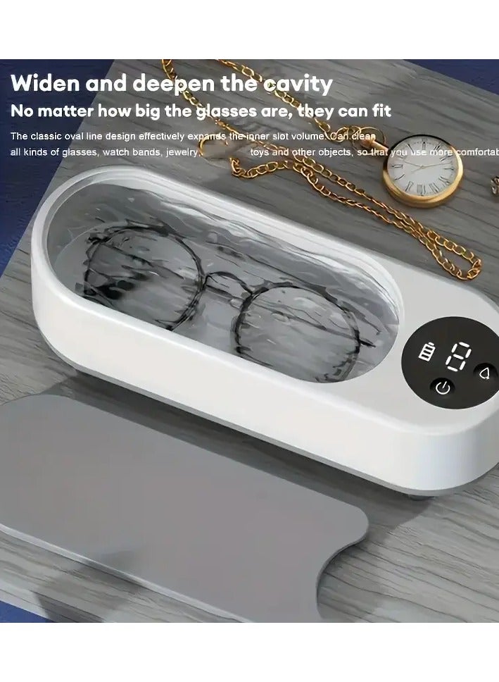 Generic Smart Glasses & Jewelry Cleaner Machine with Type-C Interface – Portable, Chemical-Free Ultrasonic Cleaning for Eyeglasses, Watches, Jewelry & Braces  - Image 1