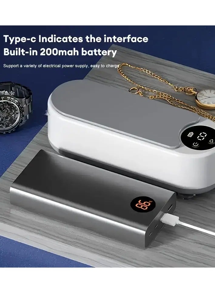 Generic Smart Glasses & Jewelry Cleaner Machine with Type-C Interface – Portable, Chemical-Free Ultrasonic Cleaning for Eyeglasses, Watches, Jewelry & Braces  - Image 4