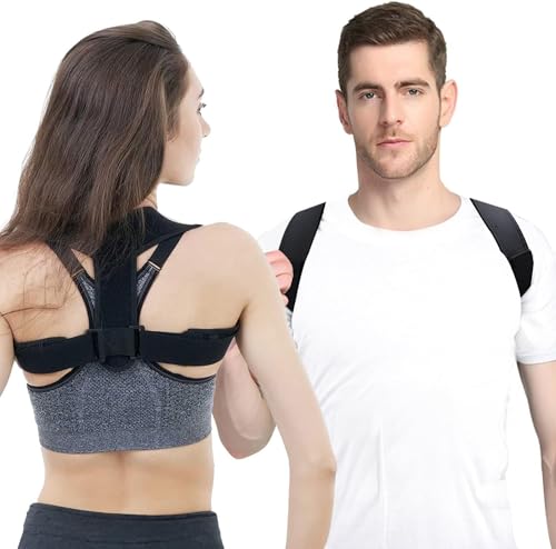 Longmann Posture Corrector for Women & Men, Adjustable Back Posture Corrector,Invisible Upper Back Brace Support and Providing Pain Relief from Neck, Back and Shoulder. - Image 1