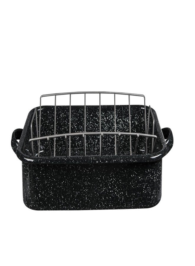 Granite Ware 19-Inch Roasting Pan With V-Rack - Nonstick Rectangular Roaster for Poultry, Baking, Broiling, Grilling - Durable Cookware for Holiday Feasts & Daily Meals - Family Size, Made of Steel - Image 1