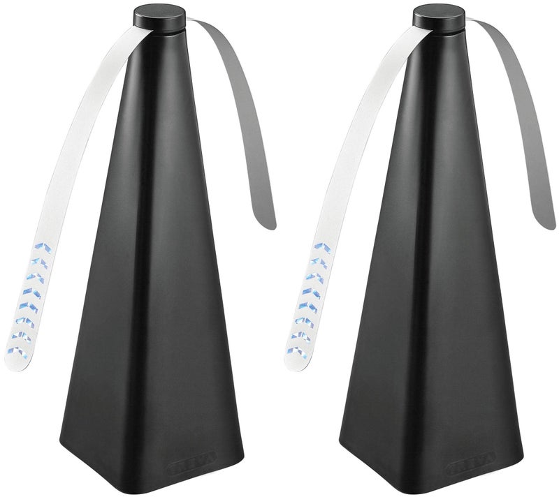 Treva Bug Fan Fly Deterrent with Holographic Blades to Clear Bugs, Mosquitoes, and Flies, Battery Powered Fly Fan 2 Pack - Image 2