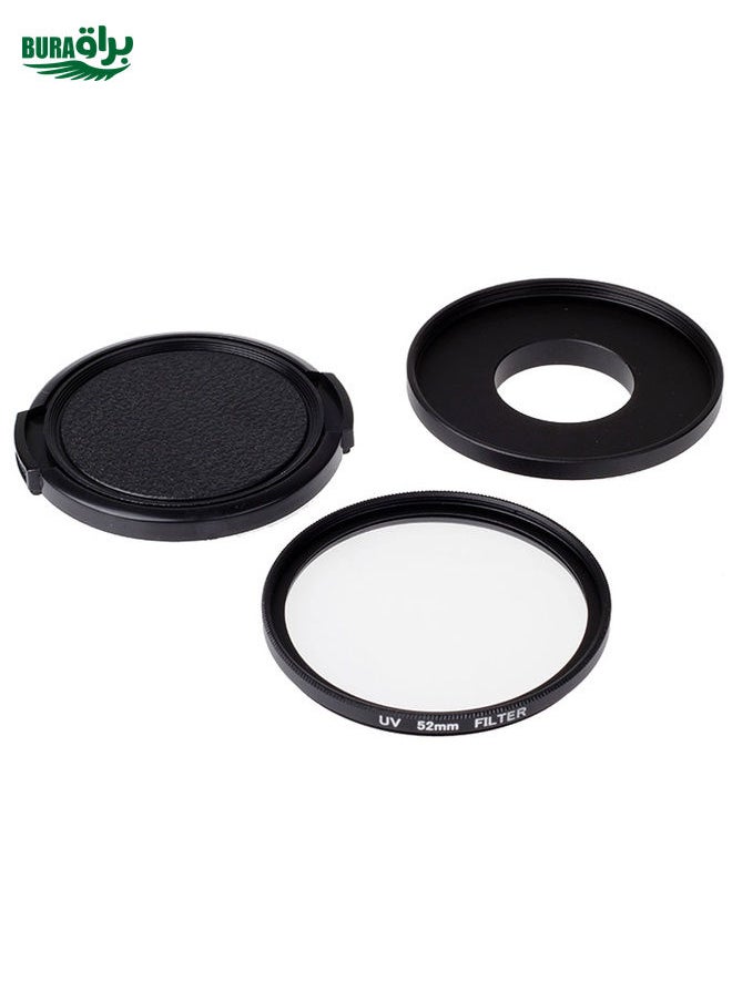 BURAQ - 52mm UV Filter Lens Filter with Cap for Xiaomi Xiaoyi 4K+ / 4K, Xiaoyi Lite, Xiaoyi  Sport Camera - Image 1
