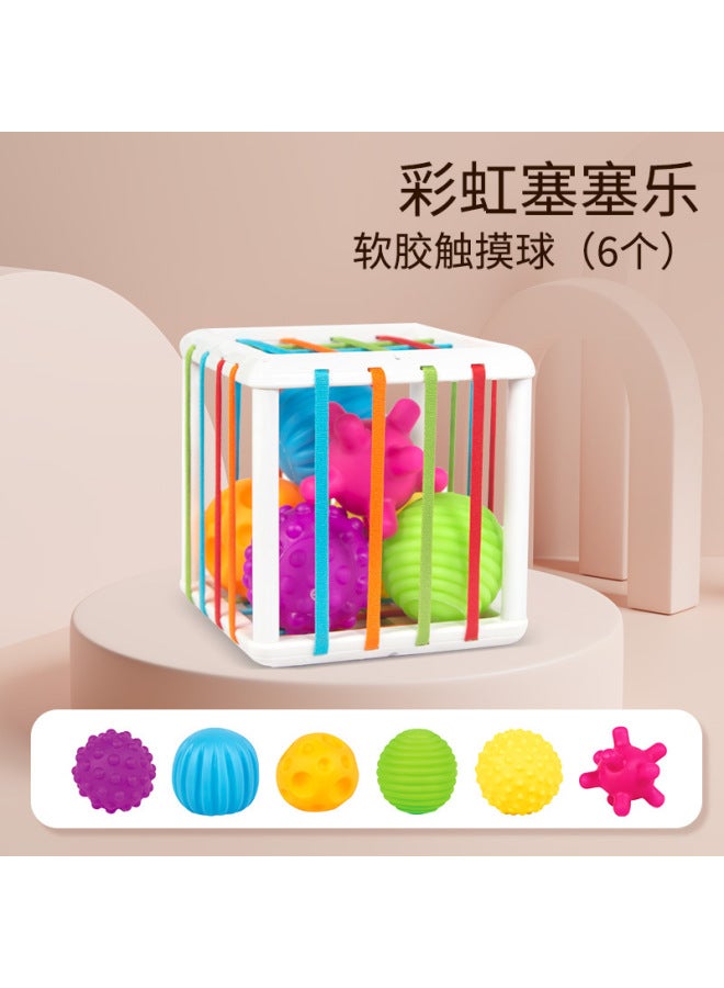 BT Toys Saisele Baby Sensory Training Hand Ball Early Education Shape Color Cognitive Educational Toys - Image 1