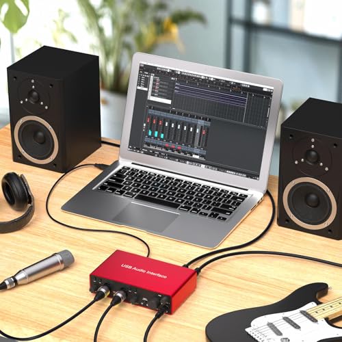 OseTub USB Audio Interface, 24Bit/192kHz Studio Recording, 48V Phantom Power, Zero-Latency Monitoring – Compatible with Mac/PC, DAWs, Ideal for Music Production, Podcasting & Voice Over - Image 3