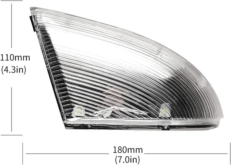 Jinfili Front Left Driver Side LED Turn Signal Light Assembly for Dodge Ram 1500 2500 - Image 2