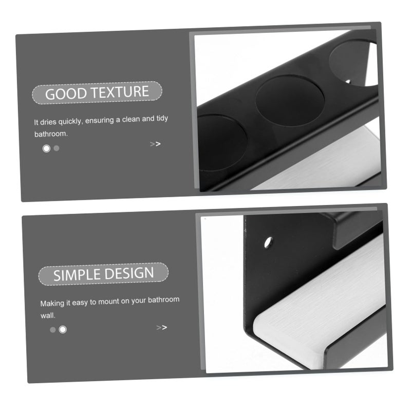 Wall Mounted Electric Toothbrush Holder Stainless Steel Easy Install Sturdy Bathroom Organizer - Image 5
